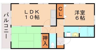 シティベール上上津役の物件間取画像